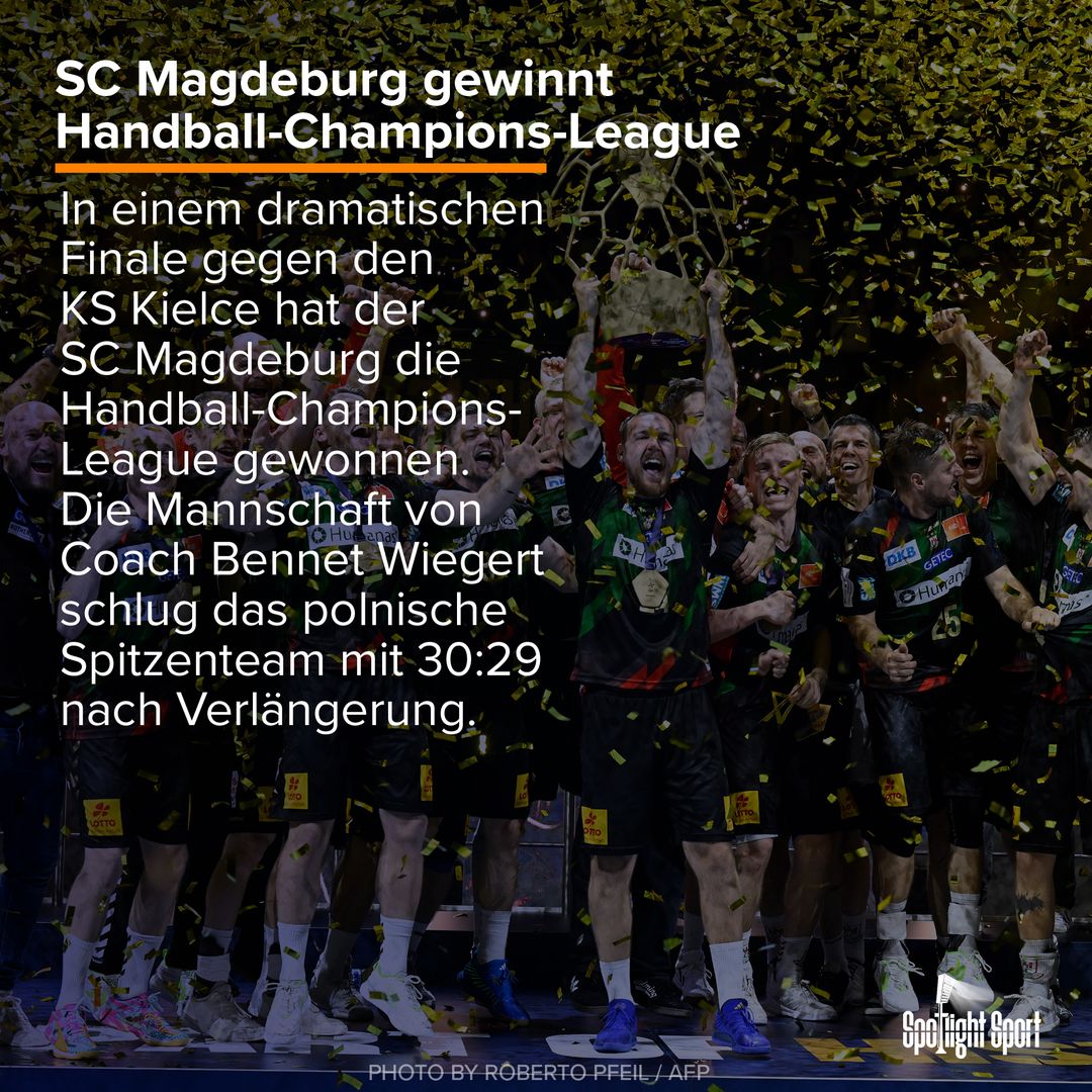 Nach Verlängerung SC Magdeburg gewinnt Handball-Champions-League