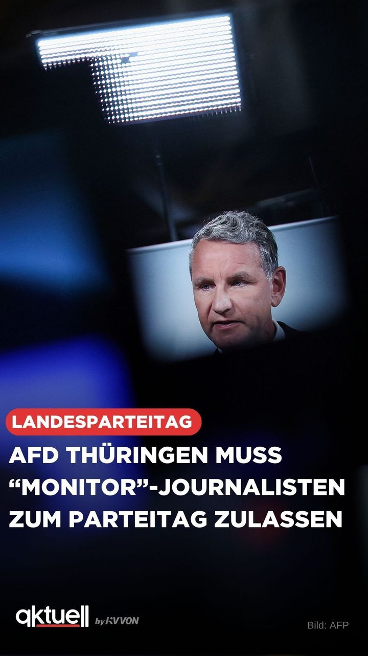 “Monitor”-Team klagt sich erfolgreich in AfD-Parteitag ein